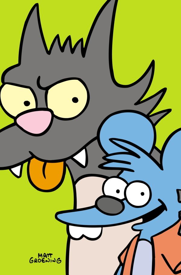 Bild 1 von 12: (12. Staffel) - Die Trickfilm-Figuren Itchy (r.) und Scratchy (l.) versüßen das Leben von Bart und Lisa..