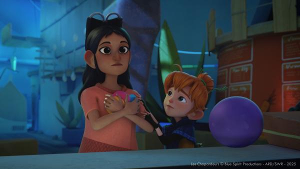 Bild 1 von 3: Arrietty staunt nicht schlecht: Pheeta schlafwandelt!© SWR/Blue Spirit Productions - Honorarfreie Verwendung gemäß AGB im engen inhaltlichen redaktionellen Zusammenhang mit genannter Sendung bei Nennung \