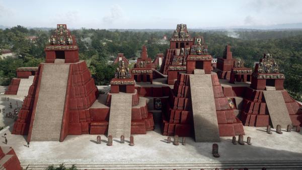 Bild 1 von 3: Die antike Stadt Tikal im heutigen Guatemala ist eine der größten Metropolen der Maya.