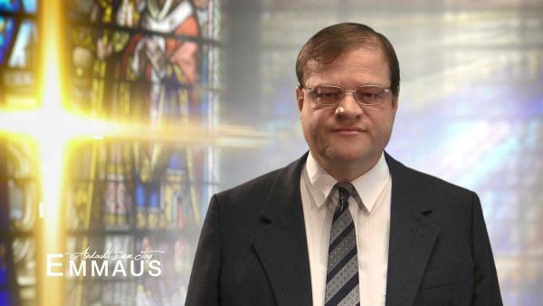 Bild 1 von 2: MarkTorsten Wardein haelt eine Andacht ueber Apostelgeschichte 12,1 bis 5