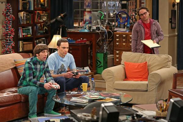 Bild 1 von 11: Haben eine besondere Aufgabe zu bewältigen: Leonard (Johnny Galecki, r.), Sheldon (Jim Parsons, M.) und Howard (Simon Helberg, l.) ...