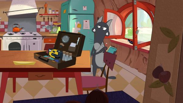 Bild 1 von 5: Detektiv Wolf führt die Ermittlung.