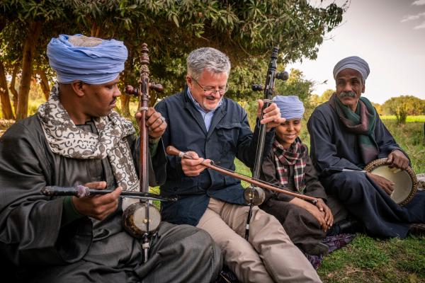 Bild 1 von 15: Nur noch wenige ägyptische Gruppen können heutzutage das Hilali-Epos aufführen. Dieses Beispiel der arabischen Erzählkunst ist ebenfalls ein Weltkulturerbe.