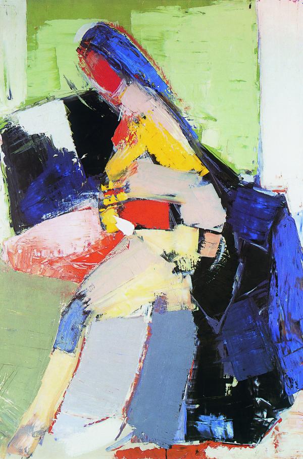 Bild 1 von 4: Das Ölgemälde auf Leinwand \