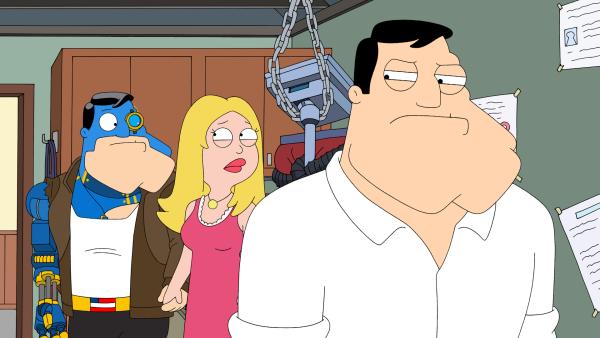 Bild 1 von 8: (v.l.n.r.) Cyborg Stan; Francine Smith; Stan Smith