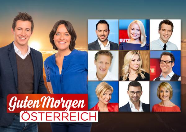 Bild 1 von 2: Im Bild: Lukas Schweighofer, Eva Pölzl und die Moderatorinnen und Moderatoren der Landesstudios.