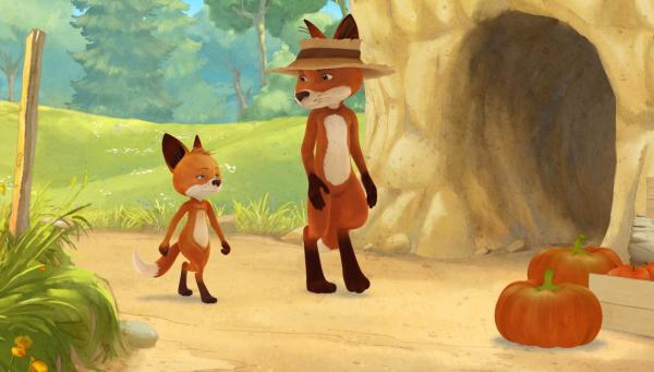 Bild 1 von 3: Bruno bringt Rosie nach einen gemeinsam verbrachten Tag zurück zum Dachsbau.