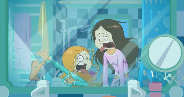 Bild 1 von 4: Wendy und Marine stellen sich krank, um die Schule zu schwänzen.