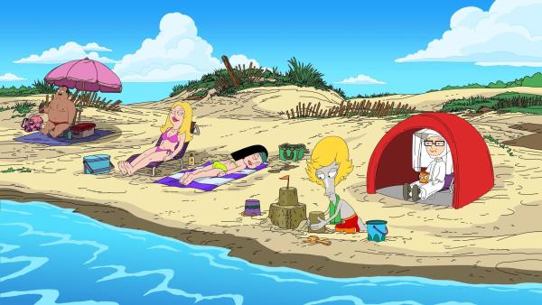 Bild 1 von 11: (v.l.n.r.) Francine; Hayley; Roger; Steve