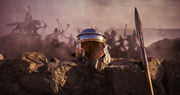 Bild 1 von 2: Unter der Führung von Vercingetorix setzen die Gallier alles daran, Caesar und seine römische Armee zu besiegen. Vor den Stadtmauern von Alesia kommt es zur entscheidenden Schlacht.