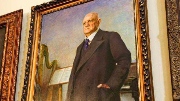 Bild 1 von 20: Im Bild: Der Komponist Jean Sibelius, gemalt von Eero Järnefelt.