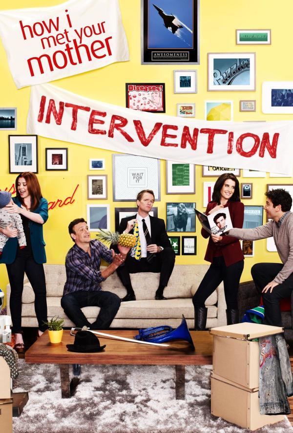 Bild 1 von 16: (8. Staffel) - how i met your mother: Ted (Josh Radnor, r.), Marshall (Jason Segel, 2.v.l.), Barney (Neil Patrick Harris, M.), Lily (Alyson Hannigan, l.) und Robin (Cobie Smulders, 2.v.r.) ...
