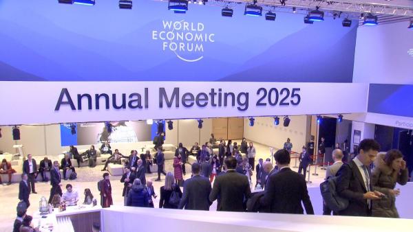 Bild 1 von 6: Im Bild: Eröffnungstag beim Weltwirtschaftsforum 2025.