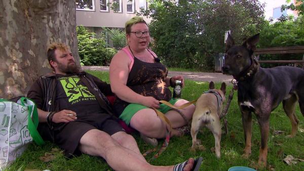 Bild 1 von 1: Die Punks aus Berlin machen Urlaub in Graz, doch sie müssen ihren Aufenthalt vorzeitig abbrechen. Das Geld für das Zugticket zurück nach Berlin fehlt jedoch noch.