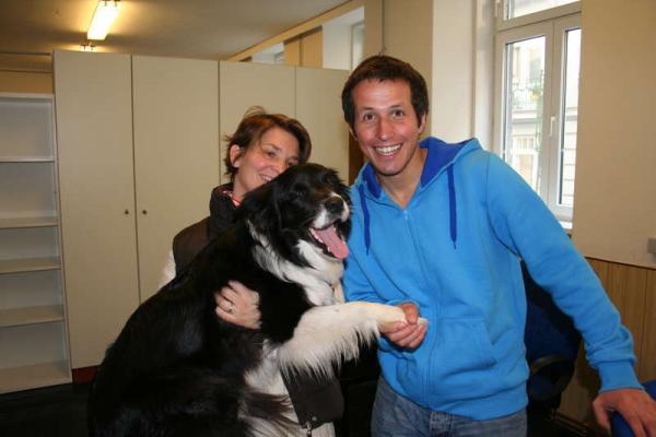 Bild 1 von 2: Willi im Hundelabor.