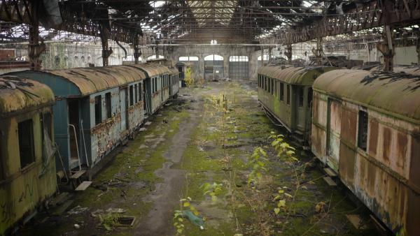 Bild 1 von 3: Die Überreste des Bahnbetriebswerks Istvántelek in Ungarn bergen ein düsteres Geheimnis. Von hier aus wurden massenhaft Juden mit Zügen in Konzentrationslager deportiert.