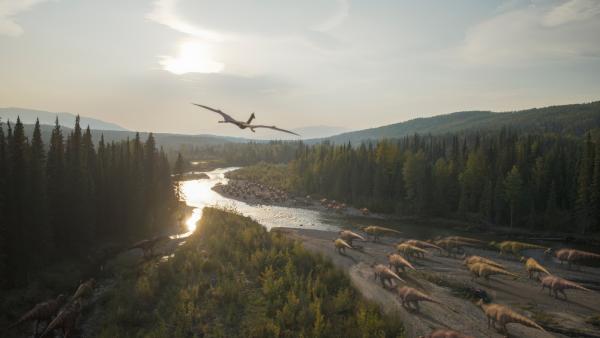 Bild 1 von 13: Auch Edmontosaurier-Herden waren im Frühling auf dem Weg nach Norden.