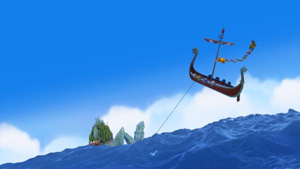 Bild 1 von 4: Bei so einem Sturm hebt das Drachenboot ab.