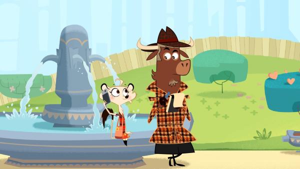 Bild 1 von 7: Sherlock Yack und Hermione ermitteln.