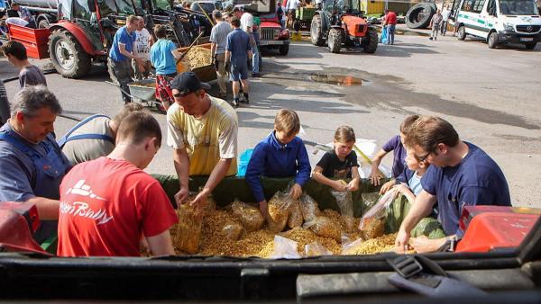 Bild 1 von 3: Im Bild: Bergfeuergruppe Ehrwald beim \