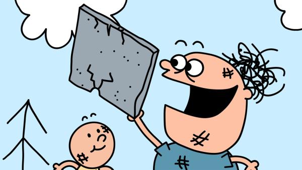 Bild 1 von 4: Trafalgar und Pulver sind stolz auf ihren Betonplatz.© NDR/2023 DR & Nice Ninja & Lowe Haak - Honorarfreie Verwendung gemäß AGB im engen inhaltlichen redaktionellen Zusammenhang mit genannter Sendung bei Nennung \