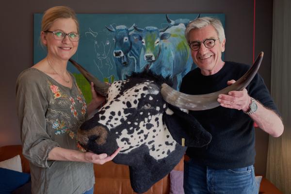 Bild 1 von 8: Tierärztin Miriam Stark fertigt detailgenaue Tierköpfe aus Filz.