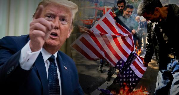 Bild 1 von 6: Im Mai 2018 kündigt Donald Trump das Atomabkommen mit Iran einseitig auf. Bis heute steht die Diplomatie damit still.