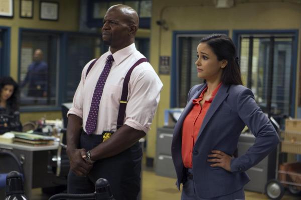 Bild 1 von 8: Terry Jeffords (Terry Crews, l.); Amy Santiago (Melissa Fumero, r.)