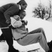 Drei Männer im Schnee
