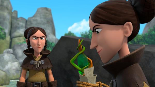 Bild 1 von 3: Die Diebesschwestern haben Katells Zauberstab gestohlen und verfolgen einen gemeinen Plan.