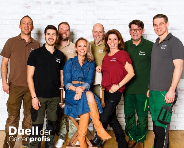 Bild 1 von 7: Von links: Dennis Thiele, Nico Sollazzo, Marius Surmann, Eva Brenner, Frank Egger, Nicole Johag, Frank Riese und René Pütz