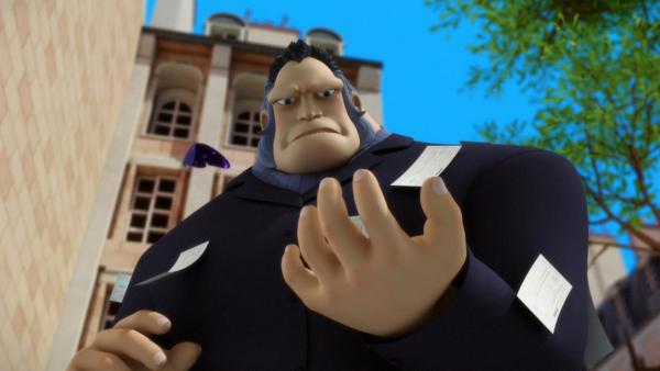 Bild 1 von 6: Der Aufpasser von Adrien wird in Gorizilla akumatisiert. Ausgestattet mit einer außergewöhnlichen Stärke und einem ausgeprägten Geruchssinn, verfolgt er Adrien durch ganz Paris. Ladybug und Cat Noir sollten keinen Unsinn treiben, wenn sie ihn aufhalten wollen.