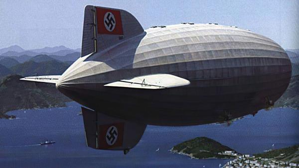 Bild 1 von 2: Bei der Hindenburg handelte es sich um einen Zeppelin LZ 129, der nach dem deutschen Reichspräsidenten Paul von Hindenburg benannt wurde.