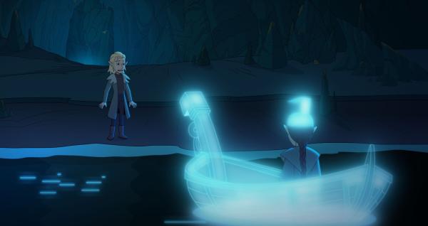 Bild 1 von 3: Alfur macht zum ersten AMl Bekanntschaft mit einem Angehörigen seiner eigenen Art, einem Elf.