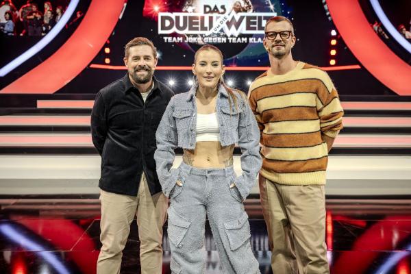 Bild 1 von 3: (v.l.n.r.) Klaas Heufer-Umlauf; Jeannine Michaelsen; Joko Winterscheidt