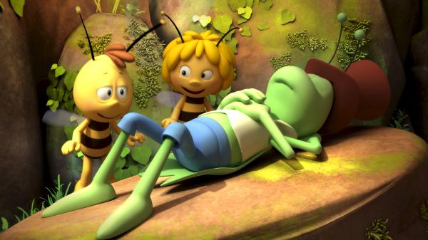 Bild 1 von 12: Maja und Willi wecken Flip.