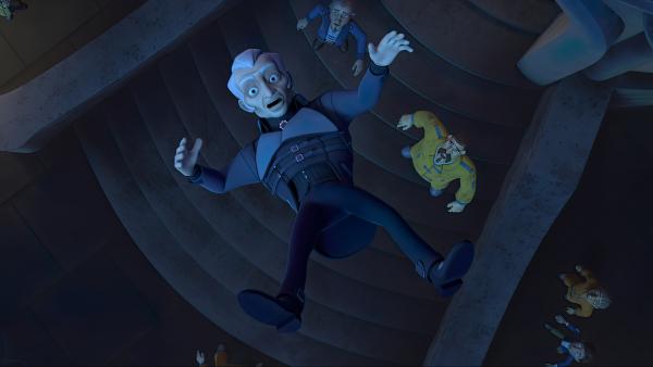 Bild 1 von 3: Im finalen Kampf stürzt Graylock vom Dach des Herzogpalastes.