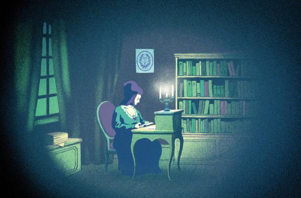 Bild 1 von 7: Illustration der Schriftstellerin Louise de Kéralio im Dokumentarfilm \