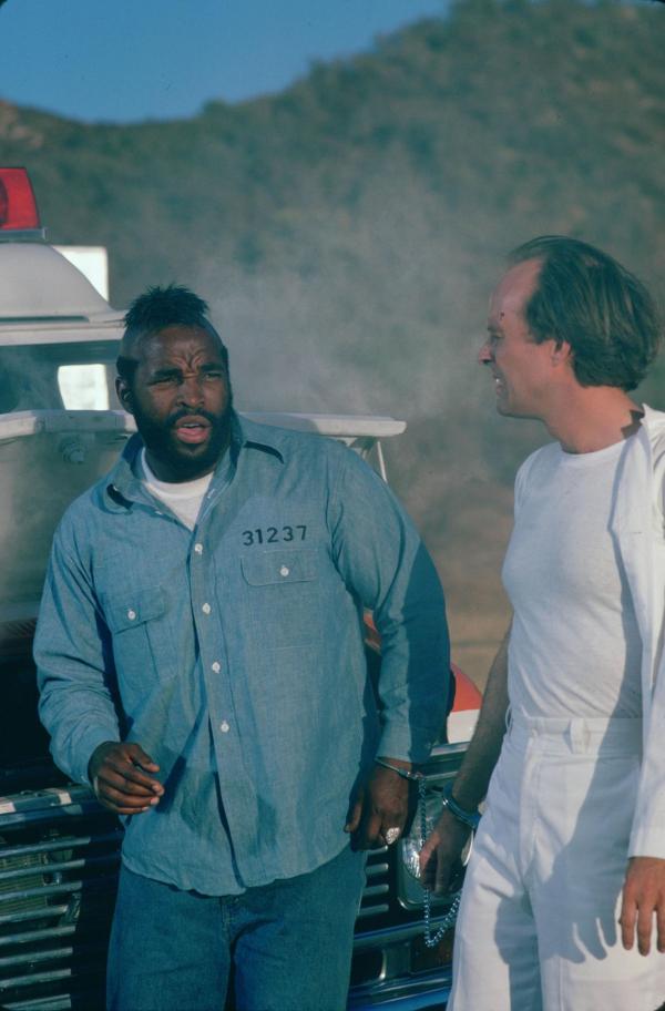 Bild 1 von 3: B.A. Baracus (Mr. T, l.); Murdock (Dwight Schultz, r.)