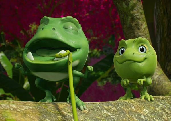 Bild 1 von 3: Der Plan, auf diese Weise Wasabis Wackelzahn ziehen zu wollen, scheint für gut befunden.