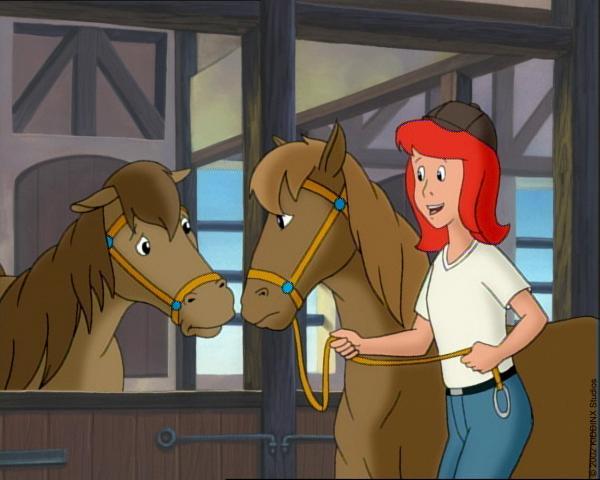 Bild 1 von 4: Tina lebt mit ihrer Familie auf dem Martinshof, wo Bibi ihre Ferien verbringt.