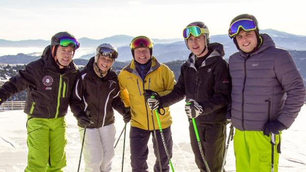 Bild 1 von 9: Im Bild: Norbert und Sabine Brunner (Sonnalm), Harry Prünster, Richard Petz (Grossa Almstadl), Michael Leitner (Cafe Hannes).