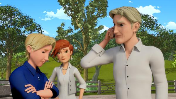 Bild 1 von 5: Christians Eltern werden zusehends ungeduldiger: Wird ihr Sohn seinem Pferd Sultan die Angst vor dem Wassergraben nehmen können? Christians Vater sucht schon mal einen neuen Käufer für Sultan.