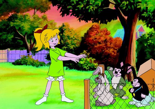 Bild 1 von 2: Bibi hat den Bürgermeister, den Polizeipräsidenten und den Supermarktbesitzer in Hasen verwandelt.