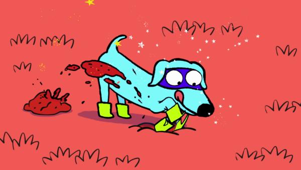 Bild 1 von 3: Immer näher kommt Super-Elvis dem verschwundenen Professor Wolf bei seiner Buddel-Aktion.