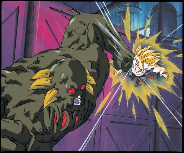 Bild 1 von 4: Bio-Broly (l.); Trunks (r.)