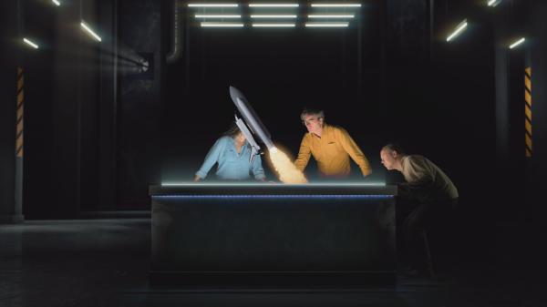 Bild 1 von 3: Warum mussten sieben Astronauten an Bord des Space Shuttles \