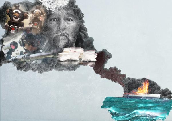 Bild 1 von 6: 1,5 Tonnen Kokain, eine brennende Yacht, die Hells Angels und ein vermeintlich unbeschriebenes Blatt: Der Stoff für einen so skurrilen wie abenteuerlichen Drogen-Coup.