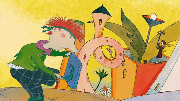 Bild 1 von 1: Ein verrückter Tag für Anton: Alles bleibt an ihm kleben!© ZDF/Trikk17 - Honorarfreie Verwendung gemäß AGB im redaktionellen Zusammenhang mit genannter Sendung bei Nennung \