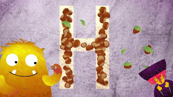 Bild 1 von 1: Leckere Haselnüsse! Nitso sucht zwar gerade das H, aber so eine Haselnuss will er unbedingt erst einmal kosten.